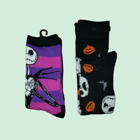 💖Nightmare Before Chistmas Sock Set (3 pairs) (Size 4-10) - Picture 2 of 8